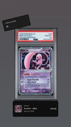 PSA 8.5 100/110 Pokemon Mew EX Holon Phantoms 2006. Low Pop 11! - Image 2
