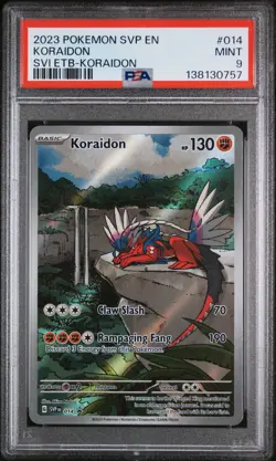 2023 POKEMON SVP EN-SV BLACK STAR PROMO #014 KORAIDON PSA 9 - Image 1