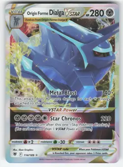 Origin Forme Dialga VSTAR 114/189 Pokemon TCG Astral Radiance NM - Image 1