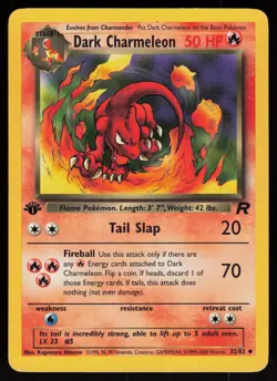 Dark Charmeleon 32/82 Uncommon Team Rocket 1st Edition Pokemon - Image 1