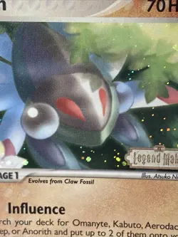 Pokemon TCG Anorith 29/92 Legend Maker Reverse Holo Stamped - Image 2