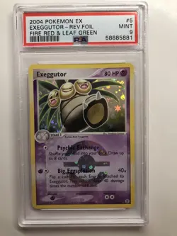 Exeggutor 5/112 Reverse Foil Pokemon EX Fire Red Leaf Green Set PSA 9 - Image 1