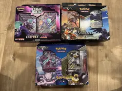 Pokemon TCG Lot Of 3 - Battle V, GO, League, Pokemon League Decks Packs Booster - Image 1