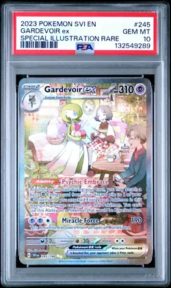 2023 POKEMON SCARLET & VIOLET SPECIAL ILLUSTRATION RARE #245 GARDEVOIR EX PSA 10 - Image 1