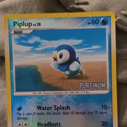 Pokemon Piplup 71/100 Majestic Dawn Reverse Holo Common Basic 60HP English - Image 1
