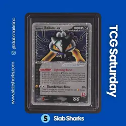 2005 POKEMON EX DEOXYS #108/107 ROCKET'S RAIKOU SECRET RARE - Image 1