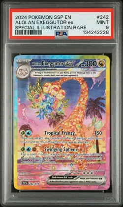2024 POKEMON SURGING SPARKS SPECIAL ILLUSTRATION RARE ALOLAN EXEGGUTOR EX PSA 9 - Image 1