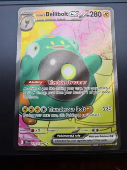 Iono's Bellibolt EX 172/159 SV09 Journey Together Ultra Rare Pokemon TCG NM - Image 1