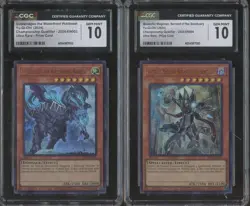 Lot of (2) Yu-Gi-Oh! UR Prize Card Gatebridgeo & Masterful Magician CGC 10 - Image 1