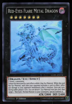 Red-Eyes Flare Metal Dragon (Ghost Rare) CORE-EN054 1st Edition Yu-Gi-Oh - Image 1
