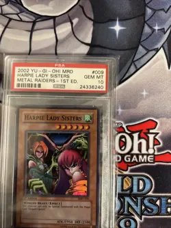 Yu-Gi-Oh! Metal Raiders Harpie Lady Sisters 1st Edition Card MRD-009 PSA 10 - Image 3