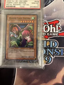 Yu-Gi-Oh! Metal Raiders Harpie Lady Sisters 1st Edition Card MRD-009 PSA 10 - Image 4