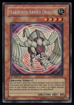 Hardened Armed Dragon RGBT-EN083 Secret Rare 1st Edition Yu-Gi-Oh - Image 1
