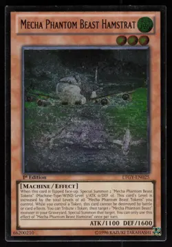 Mecha Phantom Beast Hamstrat (UTR) LTGY-EN025 Ultimate Rare 1st Edition Yu-Gi-Oh - Image 1