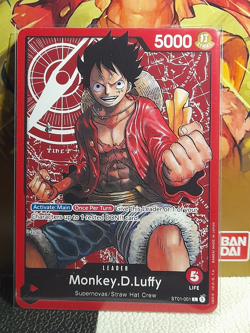 One Piece TCG Monkey.D.Luffy ST01-001 - Image 1