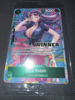 One Piece Heroines Cup Winner sealed ENG Nami P-112 ,Bonney P-113, Robin P-111 - Image 2