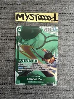 Carte One Piece Roronoa Zoro EB02-019 Promo WINNER Foil English Card - Image 1