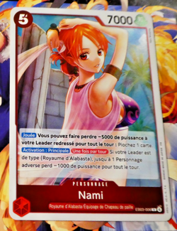 One Piece Card Game Francais Carte Holo Nami EB03-006 FR Mint - Image 1