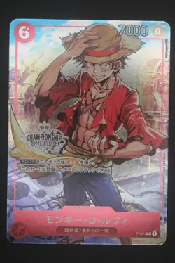 Monkey D. Luffy - P 001 Promo - Japanese - 2022 Championship Set Purchase Bonus - Image 1