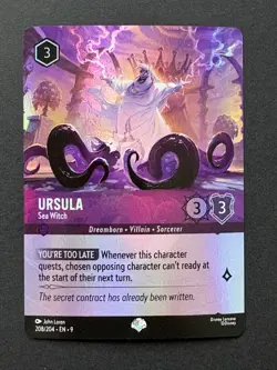 Disney Lorcana Fabled - Ursula, Sea Witch Epic Foil #208/204 - Image 1