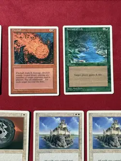 Fireball 9 Card Lot LP-HP - 4th Edition Magic The Gathering MTG Vintage 90’s - Image 5