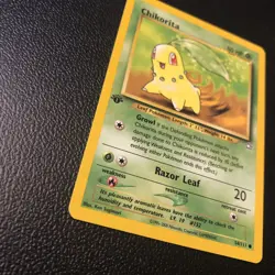 Chikorita 54/111 Neo Genesis First Edition 1st Pokemon Card In Mint/nm Condition - Image 2