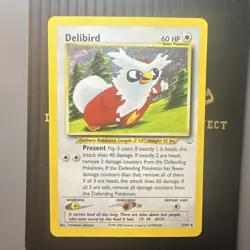 Pokemon Delibird Neo Revelation 05/64 Holo Rare 60 HP 2000 TCG Card - Image 1