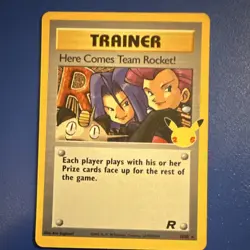 Pokemon Here Comes Team Rocket! 15/82 Celebrations Classic Collection Holo Card - Image 1