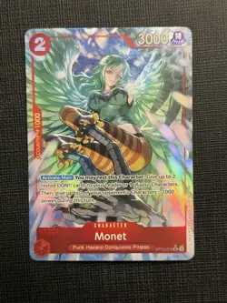 One Piece CCG Monet Foil SR OP10-016 Royal Blood English NM-Mint TCG Card NM - Image 1