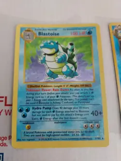 Blastoise Holo Base Set 1999 2/130 Holo & Dark Blastoise Pokemon Cards - #cb2 - Image 2