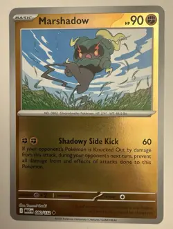 Marshadow #080/132 Reverse Holo Pokemon Card ME01: Mega Evolution - Image 1