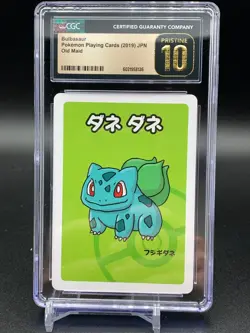 CGC 10 PRISTINE Bulbasaur Old Maid 2019 Japanese Pokemon Card - Image 1