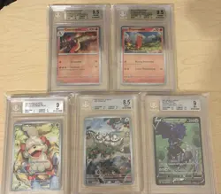 BGS Graded Pokemon Card Lot- Charmander, Charmeleon, etc - Image 1
