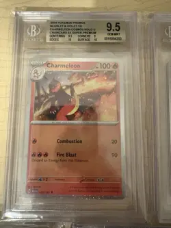 BGS Graded Pokemon Card Lot- Charmander, Charmeleon, etc - Image 2