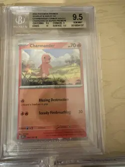 BGS Graded Pokemon Card Lot- Charmander, Charmeleon, etc - Image 3