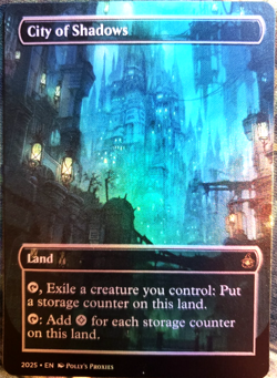 City of Shadows FOIL Proxy Playtest Card with Custom Art Design - Image 1