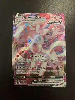 Pokemon TCG Sylveon VMAX Full Art Ultra Rare Holo Card 075/203 Evolving Skies - Image 1