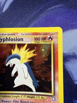 Typhlosion 18/111 1st Edition Holo Rare Neo Genesis Pokemon Card WOTC 2000 LP+ - Image 2