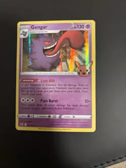Pokemon Gengar TCG Stamped Card Halloween Trick or Trade, Holo Rare, 057/198 - Image 1
