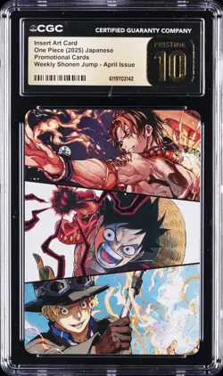 2025 ONE PIECE JAPANESE INSERT ART CARD CGC 10 PRISTINE - Image 1