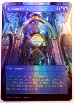 Dream Halls FOIL Proxy Playtest Card with Custom Art Design - Image 3