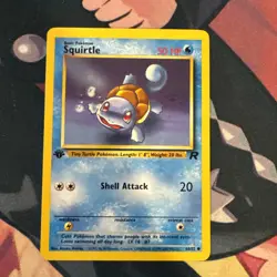 Pokemon Card - Squirtle Team Rocket 68/82 Common 1st Edition - Image 1