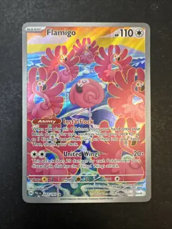 Pokemon Paldea Evolved Flamingo Illustration Rare Holo Card 227/193 TCG - Image 1