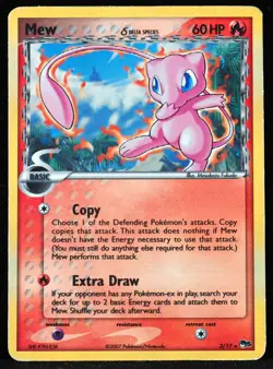 Mew Delta Species #3/17 MP Inverted Back & Additional Ink Pokemon Card - Image 1