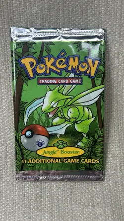 Wotc Wizards Of The Coast Pokemon Card EMPTY PACK Jungle Scyther Art 1st Edition - Image 1