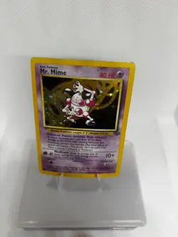 Pokemon TCG Jungle Mr. Mime Card 6/64 Unlimited Edition Holo Rare WOTC - Image 2