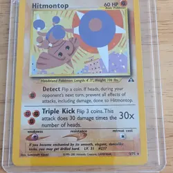 Pokemon Hitmontop Neo Discovery Holo Rare Unlimited 3/75 English TCG Card - Image 1