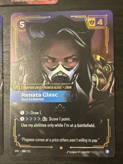 Renata Glasc Mastermind Champion Unit SFD Card 088a/221 (1x Alt Art 2x Reg Epic) - Image 4