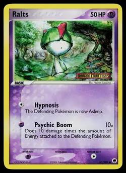 Pokemon Card - Ralts Dragon Frontiers 60/101 Common Reverse Holo Stamped - Image 1