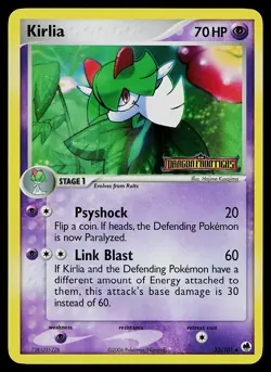 Pokemon Card - Kirlia Dragon Frontiers 32/101 Uncommon Reverse Holo Stamped - Image 1